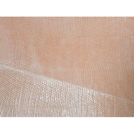 Grande peau de cuir de lézard - Bisque - petite maroquinerie - bijou - accessoire - Cuir en Stock