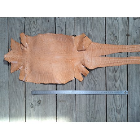 Peau de cuir de lézard - pêche - Cuir en stock