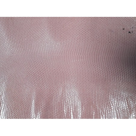 Cuir de lézard - blush - accessoire bijou - marqueterie - Cuir en Stock