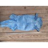 peau cuir lézard - bleu azur - accessoire bijoux - cuir en stock