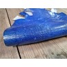 Grande peau de cuir de lézard - denim - maroquinerie bijou - Cuir en Stock