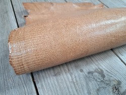 Grande peau de cuir de lézard - camel délicat- bijou - accessoire - Cuir en Stock