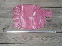 Grande peau de cuir de lézard - rose- bijou - accessoire - Cuir en stock