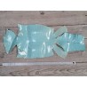 grande peau de cuir de lézard - bleu givré - accessoire bijoux cuirenstock