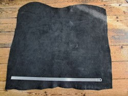 Collet de vache tannage végétal nubuck - noir - Cuir en Stock