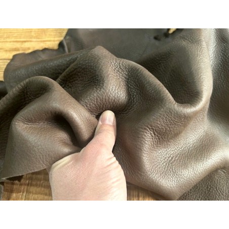Chutes de cuir de vache - Wengé - Cuirenstock