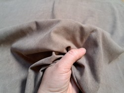 Peau d'agneau velours - taupe - Doublure - Vêtement - Cuir en stock