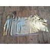 Demi peau de veau métallisé - OR - cuir en stock