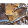 Bande de veau métallisé - OR - maroquinerie - Cuir en Stock