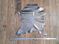 Peau de cuir de chèvre métallisé - White gold - cuirenstock