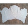 Lot de 3 peaux de cuir stretch identiques linéaires-Crème