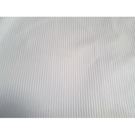 Lot de 3 peaux de cuir stretch identiques linéaires-Crème