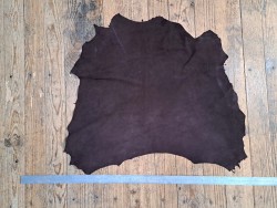Peau de chèvre velours vert forêt - Cuir en Stock