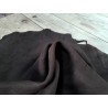 Peau de chèvre velours marron chocolat - Maroquinerie - Cuir en Stock