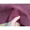 Peau de chèvre velours - Lie de vin- Maroquinerie - Cuir en Stock