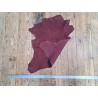Peau de chèvre velours - Lie de vin- Maroquinerie - Cuir en Stock