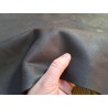 Chèvre nubuck ciré - Chocolat - maroquinerie - Cuir en Stock