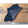 Peau de chèvre velours - Bleu nuit - Cuir en Stock