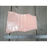 Peau de crocodile véritable - Rose nude - Cuir en Stock