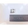 Petite boucle trapèze - Nickelé - 10 mm - Bouclerie - Cuir en Stock