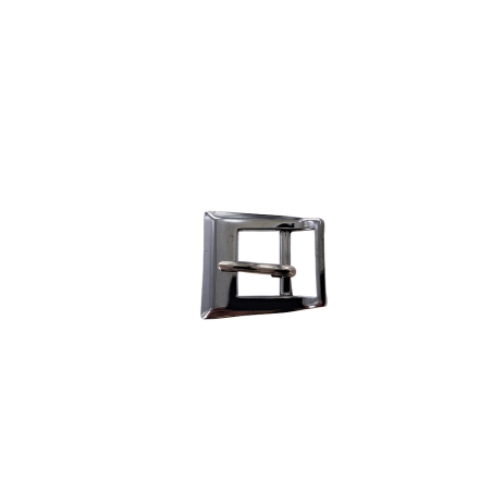 Petite boucle trapèze - Nickelé - 10 mm - Bouclerie - Cuir en Stock