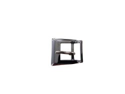 Petite boucle trapèze - Nickelé - 10 mm - Bouclerie - Cuir en Stock