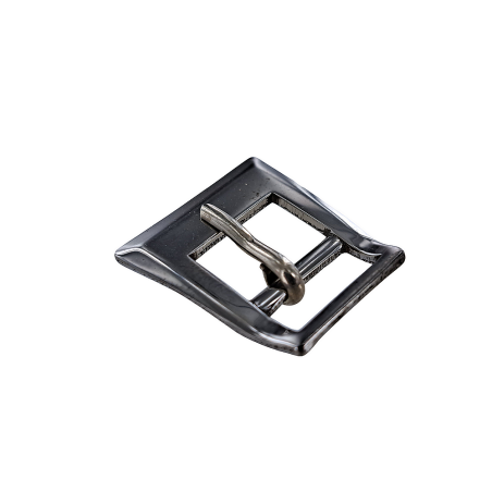 Petite boucle trapèze - Nickelé - 10 mm - Bouclerie - Cuir en Stock
