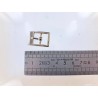 Petite boucle rectangulaire plateforme - Nickelé - 12 mm - Bouclerie