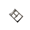 Petite boucle rectangulaire plateforme - Nickelé - 12 mm - Bouclerie