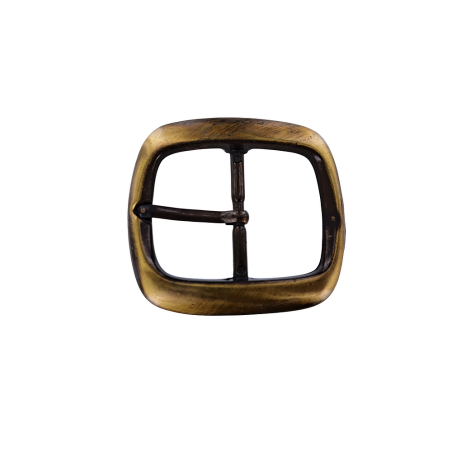 Grande boucle de ceinture rectangulaire arrondie - Bronze - 40 mm