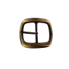 Grande boucle de ceinture rectangulaire arrondie - Bronze - 40 mm