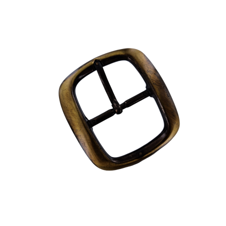 Grande boucle de ceinture rectangulaire arrondie - Bronze - 40 mm