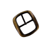 Grande boucle de ceinture rectangulaire arrondie - Bronze - 40 mm