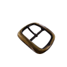 Grande boucle de ceinture rectangulaire arrondie - Bronze - 40 mm
