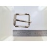 Boucle de ceinture rectangulaire rouleau - Nickelé - 45 mm