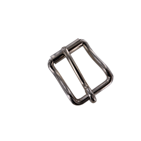 Boucle de ceinture rectangulaire rouleau - Nickelé - 45 mm