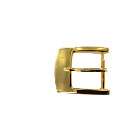 Boucle de ceinture rectangulaire plateforme - Laiton - Cuir en Stock