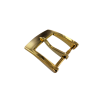 Boucle de ceinture rectangulaire plateforme - Laiton - Cuir en Stock