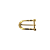Boucle demi ovale moulure - Laiton - 20 mm - Cuir en Stock