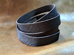 Bande de cuir - Collet - Tannage végétal -Marron grainé-Cuir en Stock