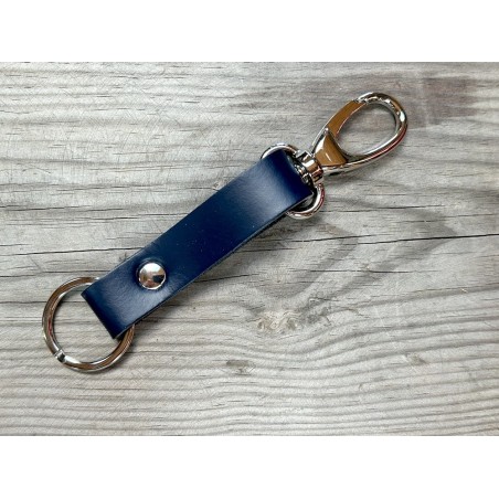 Porte-clés en cuir - Élégant avec mousqueton pivotant - Cuir en Stock
