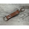 Porte-clés en cuir - Élégant avec mousqueton pivotant - Cuir en Stock