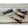 Porte clés en cuir avec un simple anneau - Cuir en Stock