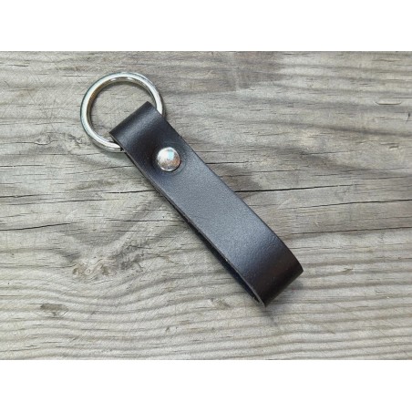 Porte clés en cuir avec un simple anneau - Cuir en Stock