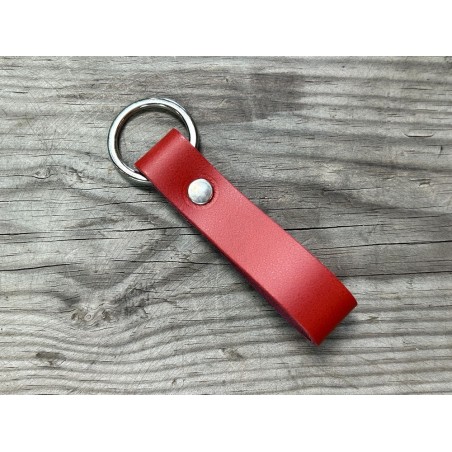 Porte clés en cuir avec un simple anneau - Cuir en Stock