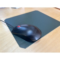 Tapis de souris en cuir véritable - idée cadeau - Cuir en Stock