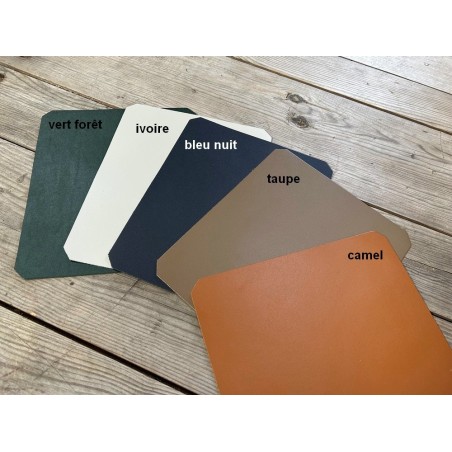 Tapis de souris en cuir de vache - Décoration - Cuir en Stock