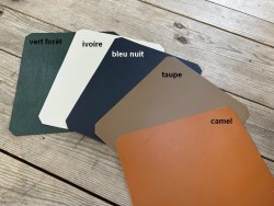 Tapis de souris en cuir de vache - Décoration - Cuir en Stock
