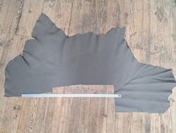 Morceau de cuir de taurillon pleine fleur - Gris - Cuir en Stock