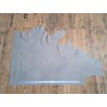 Demi peau de cuir de vache grainé - gris béton - Cuirenstock